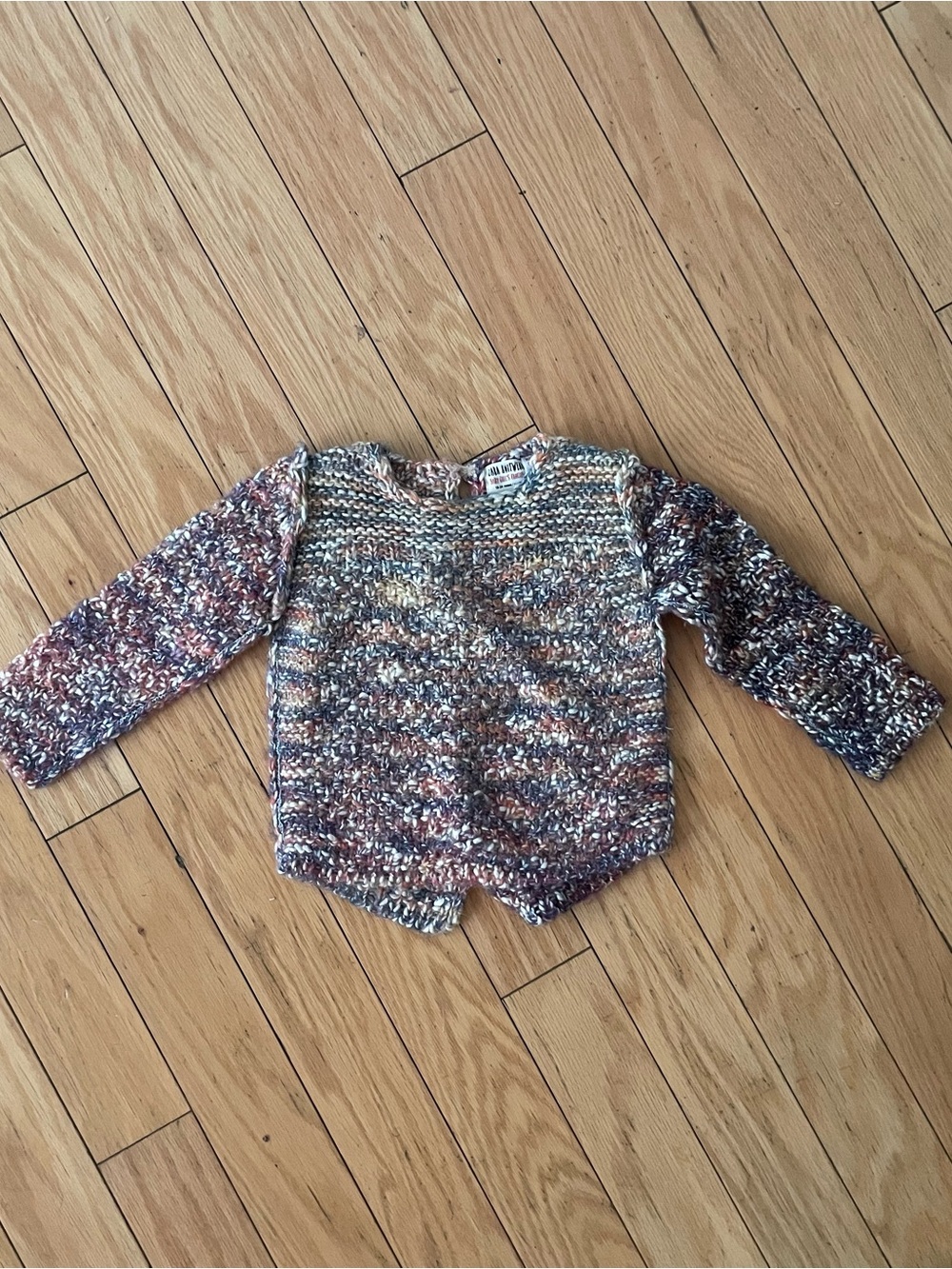 Zara Multicolor Knit Sweater - Mixed Autumn Hues